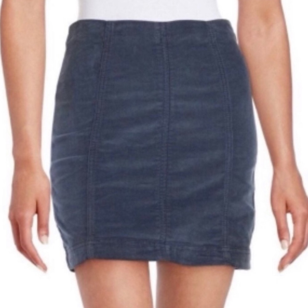 Free people modern femme corduroy mini skirt